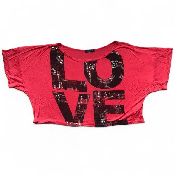 UK2LA Cityscape Coral Crop Top - Picture 3 of 7